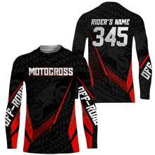 Load image into Gallery viewer, Motocross Racing Jersey Kid Women Men Dirt Bike Shirt Upf30+ Off-road Jersey Red XM254