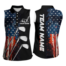 Load image into Gallery viewer, Custom US Golf Polo Shirt American Flag Golf Shirts For Men Women Golf Polo Shirt MMG10