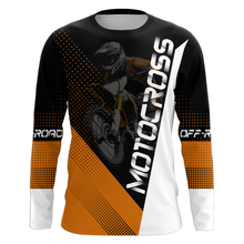 Load image into Gallery viewer, Motocross Racing Jersey Upf30+ Dirt Bike Shirt Orange Motorcycle Off-Road Shirt XM287