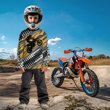 Load image into Gallery viewer, Custom Motocross Racing Jersey Orange Dirt Bike Jersey for Men Kid Women Biker XM389