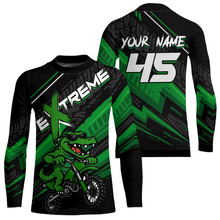 Load image into Gallery viewer, Green Alligator Motocross Jersey Custom Dirt Bike Shirts Men Kid Women Riding Shirts XM379