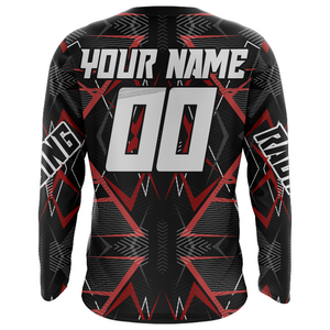 Custom Motocross Jersey UPF30+ Youth Dirt Bike Shirt Orange Off-Road Kid Men Motorcycle XM150