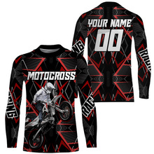 Load image into Gallery viewer, Custom Motocross Jersey UPF30+ Youth Dirt Bike Shirt Orange Off-Road Kid Men Motorcycle XM150