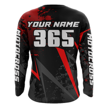 Load image into Gallery viewer, Custom Racing Jersey Youth Men Kid Dirt Bike Shirt Upf30+ Red Motocross Off-Road Jersey XM236