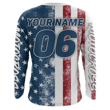 Load image into Gallery viewer, Motocross American Flag Racing Jersey UPF30+ Dirt Bike Shirt Youth Men Women Brap Motorcycle XM101