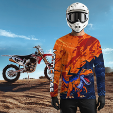 Load image into Gallery viewer, Dinosaur Motocross Jersey Custom Dirt Bike Jersey Men Kid Women Motorcycle Shirt XM381