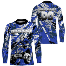 Load image into Gallery viewer, ATV Motocross Racing Jersey Blue Upf30+ ATV Quad Bike Jersey Off-road Men Kid Women MX06