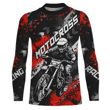 Load image into Gallery viewer, Red Motocross Racing Jersey Men Kid Women Upf30+ Dirt Bike Shirt MX Off-Road Jersey XM247