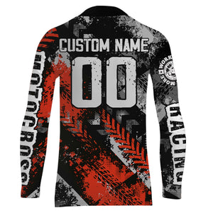 Motocross Racing Jersey Red Upf30+ Dirt Bike Shirt Men Women Kid Off-road Riding Jersey XM250