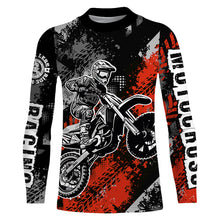 Load image into Gallery viewer, Motocross Racing Jersey Red Upf30+ Dirt Bike Shirt Men Women Kid Off-road Riding Jersey XM250