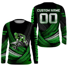 Load image into Gallery viewer, Dirt Bike Jersey Youth Men Kid UPF30+ Motocross Riding Shirt Green Motorcycle Jersey XM222