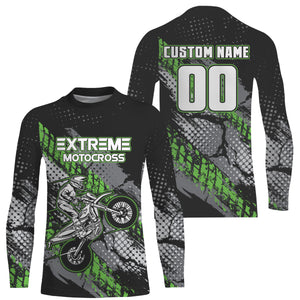 Motocross Racing Jersey Youth UPF30+ Dirt Bike Shirt Off-Road Kids Men Motorcycle Shirt XM165