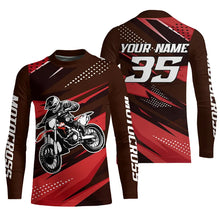 Load image into Gallery viewer, Red Motocross Racing Jersey Men Women Kid Upf30+ Dirt Bike Shirt Youth Racing Jersey DNT84