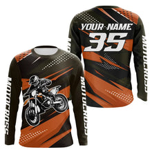 Load image into Gallery viewer, Orange Motocross Racing Jersey Men Women Kid Upf30+ Dirt Bike Shirt Youth Racing Jersey DNT84