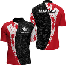 Load image into Gallery viewer, Red 8 Ball Billiard Shirts for Men Billiard Team Shirts Billiard League for Polo &amp; 1/4 Zipper NNT84