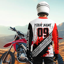 Load image into Gallery viewer, Red Motocross Shirts Racing UPF30+Custom Dirt Bike Jersey Off-Road Shirt Kid Men Women DNT73