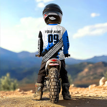 Load image into Gallery viewer, Blue Motocross Shirts Racing UPF30+Custom Dirt Bike Jersey Off-Road Shirt Kid Men Women DNT73