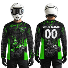 Load image into Gallery viewer, Custom Green Lion ATV Motocross Jersey Racing Shirts Off-Road Jersey Kid Men Women UPF30+ DNT24