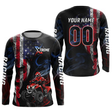 Load image into Gallery viewer, Custom US Flag ATV Motocross Quad Bike Jersey Racing Jersey Kid Adult Off-Road Shirt UPF30+ ATV Shirt DNT13