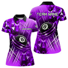 Load image into Gallery viewer, Purple Billiard Shirt 8 Ball Billiard Jersey for Women Billiard Gifts for Women Polo &amp; 1/4 Zip NNT25