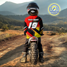 Load image into Gallery viewer, Red Motocross Shirts UPF30+Custom Dirt Bike Jersey Off-Road Shirt Kid Men Women DNT57