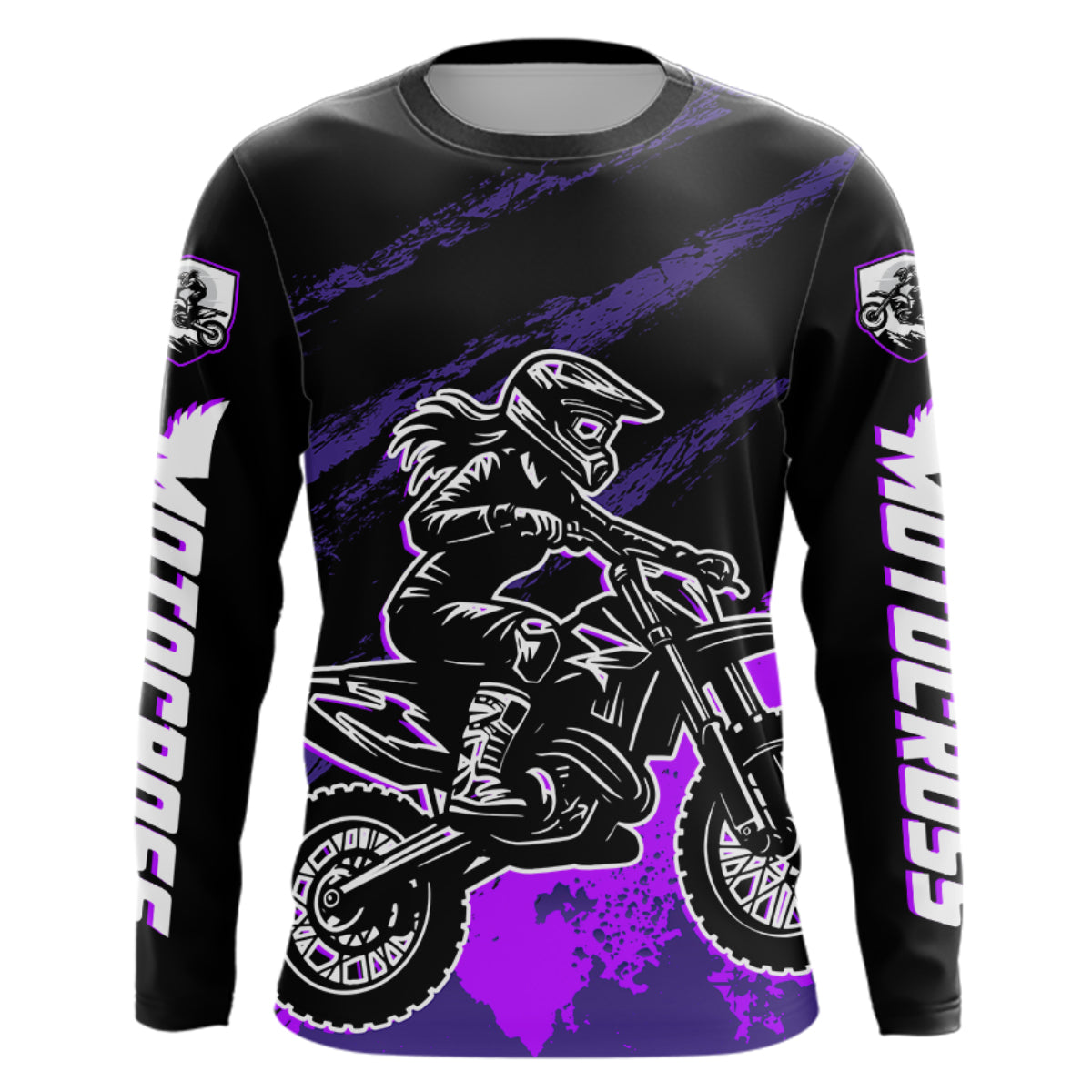 Women Motocross Shirts Kid Adult Purple Motocross MX Off-Road Motocycle Shirt UPF30+ DNT65