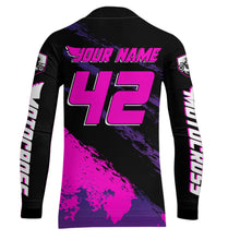 Load image into Gallery viewer, Women Motocross Shirts Kid Adult Pink Motocross MX Off-Road Motocycle Shirt UPF30+ DNT65