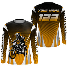 Load image into Gallery viewer, Orange Youth Dirt Bike Jersey Custom Motocross Jersey Men Women Kid Upf30+ Off-Road Jersey DNT75
