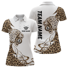 Load image into Gallery viewer, Personalized Leopard 8 Ball Billiard Shirts for Women Billiard Team Jersey Polo &amp; 1/4 Zip Shirts NNT66