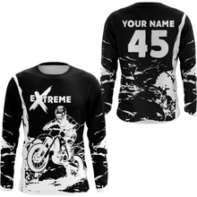 Load image into Gallery viewer, Black Motocross Racing Extreme Jersey Kid Men Women UPF30+ Youth Motorcycle Shirt MX DNT87