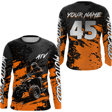 Load image into Gallery viewer, Custom Orange ATV Motocross Jersey Racing Shirts Off-Road Jersey Kid Men Women UPF30+ DNT23