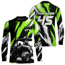 Load image into Gallery viewer, Green UTV Motocross Shirt Kid Men Women UPF30+ Off-Road UTV Racing Jersey DNT28