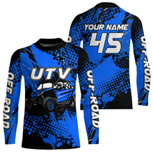 Load image into Gallery viewer, Blue UTV Motocross Shirt Kid Men Women UPF30+ Custom Off-Road UTV Racing Jersey DNT30