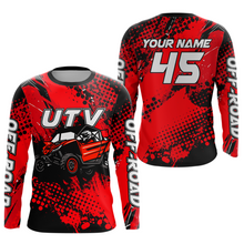 Load image into Gallery viewer, Red UTV Motocross Shirt Kid Men Women UPF30+ Custom Off-Road UTV Racing Jersey DNT30