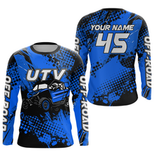 Load image into Gallery viewer, Blue UTV Motocross Shirt Kid Men Women UPF30+ Custom Off-Road UTV Racing Jersey DNT30
