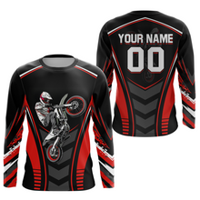 Load image into Gallery viewer, Red Youth Dirt Bike Jersey MX Off-Road Motocross Shirt Racing Shirt Kid Men Women DNT55