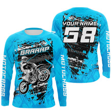 Load image into Gallery viewer, Custom Dirt Bike Jersey Motocross Jersey Upf30+ Mens Women Motocross Shirt| CTP21