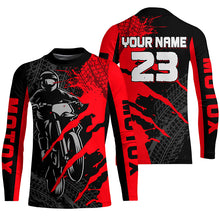 Load image into Gallery viewer, Custom Red Motocross Jersey for Men Women Upf30+ Dirt Bike Shirt Motorcycle Jersey| CTP67