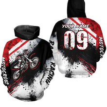 Load image into Gallery viewer, Adult&amp;Kid red custom dirt bike jersey Motocross jersey upf30+ mens women Motocross Shirt| CTP02
