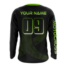 Load image into Gallery viewer, Custom Green Dirt Bike Jersey Motocross Jersey Upf30+ Mens Women Off-Road Shirt| CTP85
