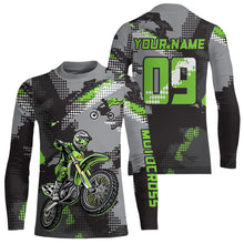Load image into Gallery viewer, Adult&amp;Kid Custom Dirt Bike Jersey Motocross Jersey Upf30+ Motocross Shirt| CTP81