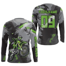 Load image into Gallery viewer, Adult&amp;Kid Custom Dirt Bike Jersey Motocross Jersey Upf30+ Motocross Shirt| CTP81