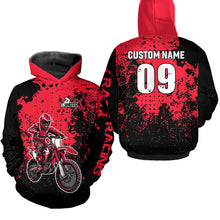 Load image into Gallery viewer, Custom Red Motocross Jersey for Men Women Upf30+ Dirt Bike Shirt Motorcycle Jersey| CTP11