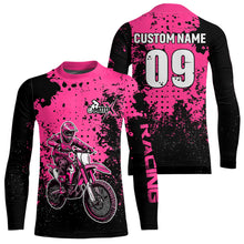 Load image into Gallery viewer, Custom Pink Motocross Jersey for Men Women Upf30+ Dirt Bike Shirt Motorcycle Jersey| CTP11