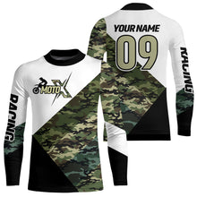 Load image into Gallery viewer, Custom Dirt Bike Jersey Camo Motocross Jersey Upf30+ Mens Women Racing Shirt| CTP26