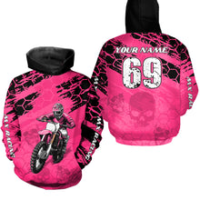 Load image into Gallery viewer, Custom Pink Motocross Jersey for Men Women Upf30+ Dirt Bike Shirt Motorcycle Jersey| CTP71