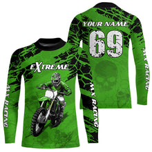 Load image into Gallery viewer, Custom Green Motocross Jersey for Men Women Upf30+ Dirt Bike Shirt Motorcycle Jersey| CTP71