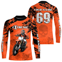 Load image into Gallery viewer, Custom Orange Motocross Jersey for Men Women Upf30+ Dirt Bike Shirt Motorcycle Jersey| CTP71