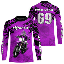 Load image into Gallery viewer, Custom Purple Motocross Jersey for Men Women Upf30+ Dirt Bike Shirt Motorcycle Jersey| CTP71