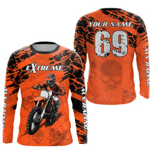 Load image into Gallery viewer, Custom Orange Motocross Jersey for Men Women Upf30+ Dirt Bike Shirt Motorcycle Jersey| CTP71